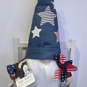 🇺🇲 Rae Dunn Patriotic Gnome | Stars & Stripes Hat | Red White & Blue | BN